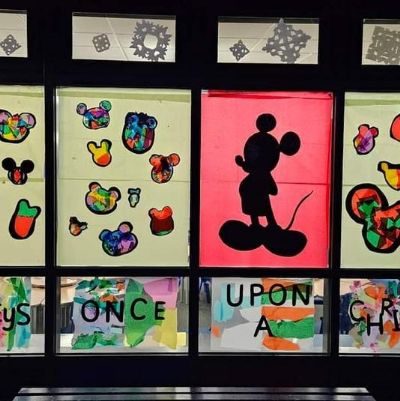 the unveiling of our Christmas window.