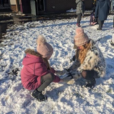 a snowman building competition!