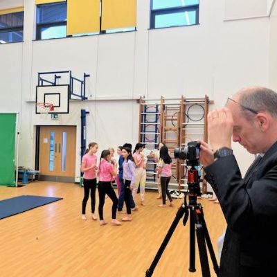 Filming of our 'Climate Change' dance....